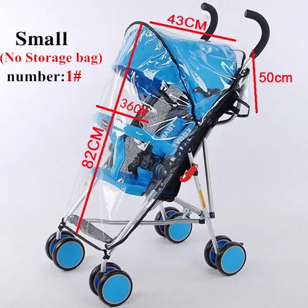 Universal waterproof stroller rain cover Prams Cart Dust Rain Cover Raincoat for Baby Stroller Accessories with windows
