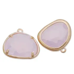 15.5 X 15 мм ободок разъемы драгоценный камень, Розовый овальной формы подвеска ссылки и Earrings-C4137