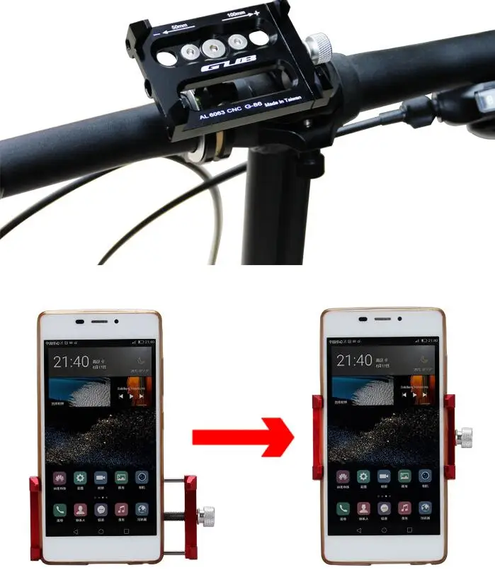 GUB G-86, новейший держатель для телефона на велосипед, руль, зажим, подставка, кронштейн для большинства мобильных телефонов, gps
