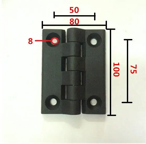 Dobradiça de Plástico 80*100 mm X10 em Nylon