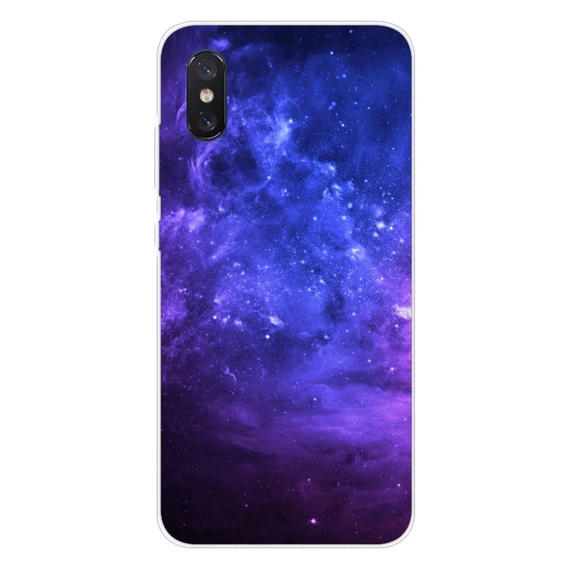 Силиконовый чехол для Xiaomi Mi 8 Pro мягкая задняя крышка с художественным принтом 8Pro