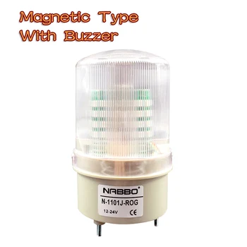 

Magnetic Buzzer Strobe Signal Warning light N-1101TJ-ROG 12V 24V Indicator light LED Lamp small Flashing Light Security Alarm