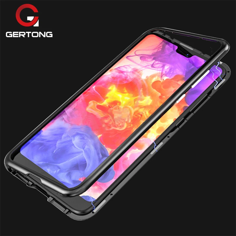 

GerTong Flip Case For Huawei P20 Lite P20 Pro Mate 10 360 Full Cover Magnetic Adsorption Mobile Phone Protection Shell Fundas