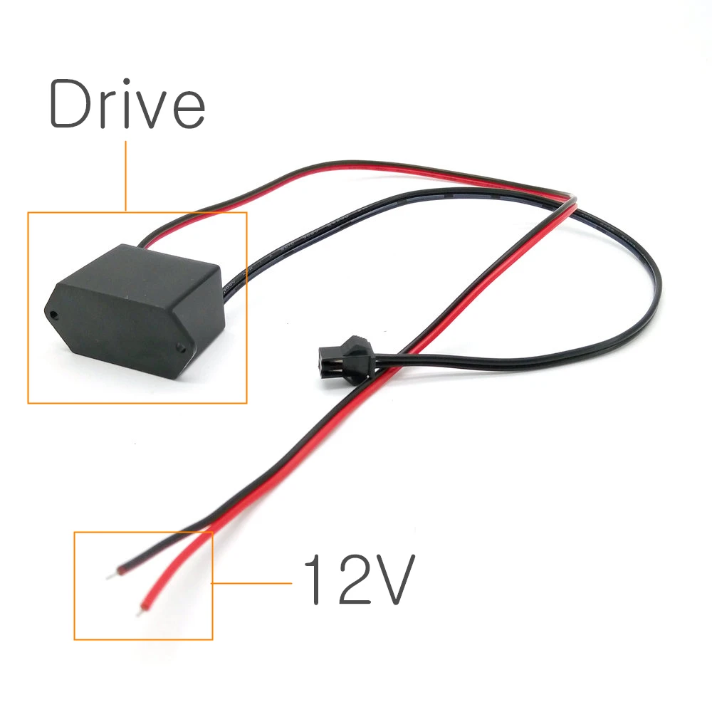 

DC 12V Car Drive Controller inverter For 1-5M Neon Light LED Strip Light EL Wire Glow Flexible Neon Decor