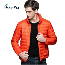 2017 Winter Cotton clothing Men 90%Quality goods white duck Coat Ultralight Jacket Male Windproof large size Warm Parka