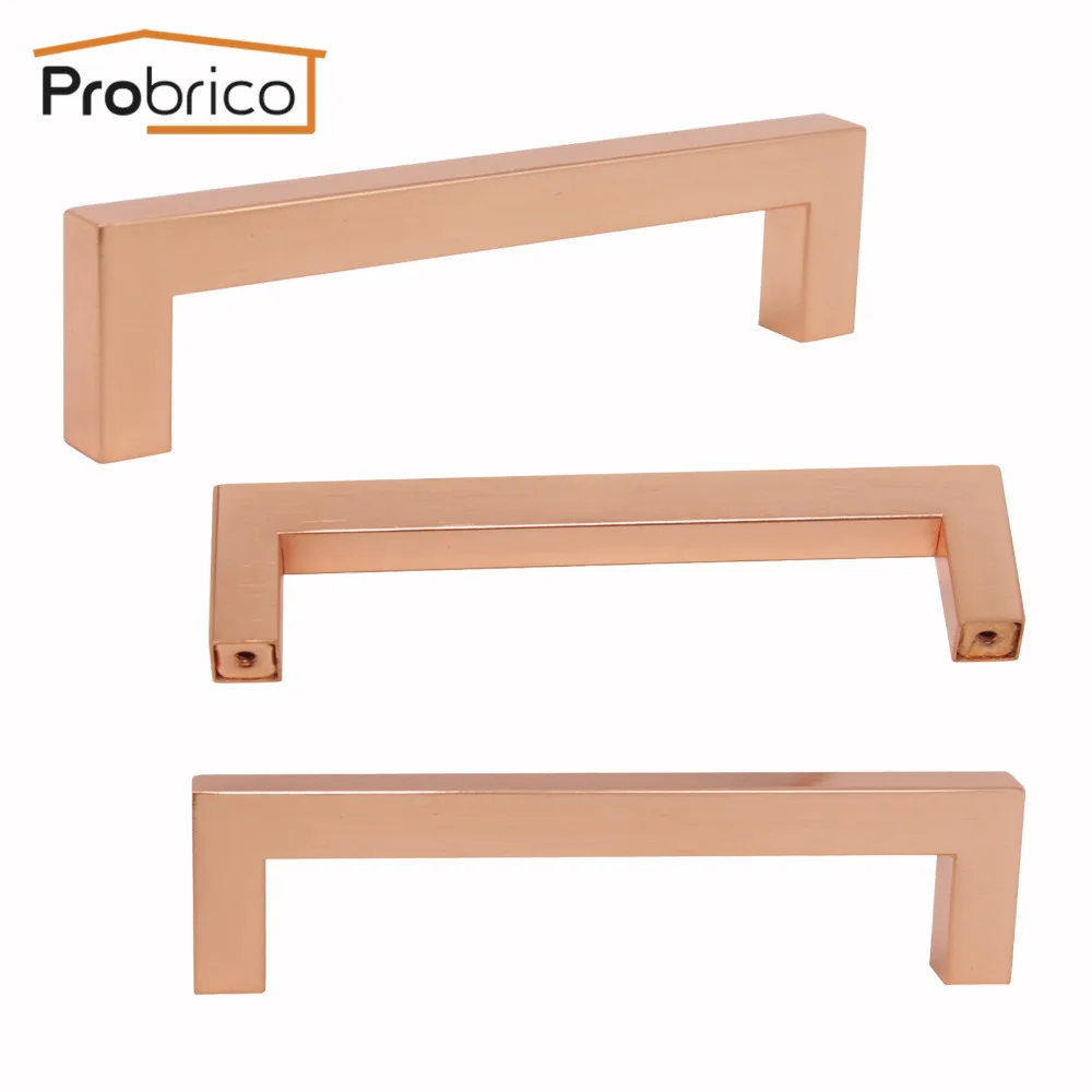 Probrico 5 قطع روز الذهب أثاث المطبخ مقابض للخزانة الفولاذ خزنة من الصلب التأثيرات وردة ذهبية الأجهزة ل درج مضمد Probrico 5 قطع روز الذهب أثاث المطبخ مقابض للخزانة الفولاذ خزنة من الصلب التأثيرات وردة ذهبية الأجهزة ل درج مضمد