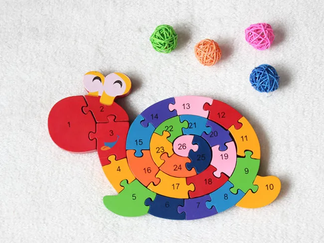 

New wooden toy Animal Finger Puzzle Baby toy Free shipping