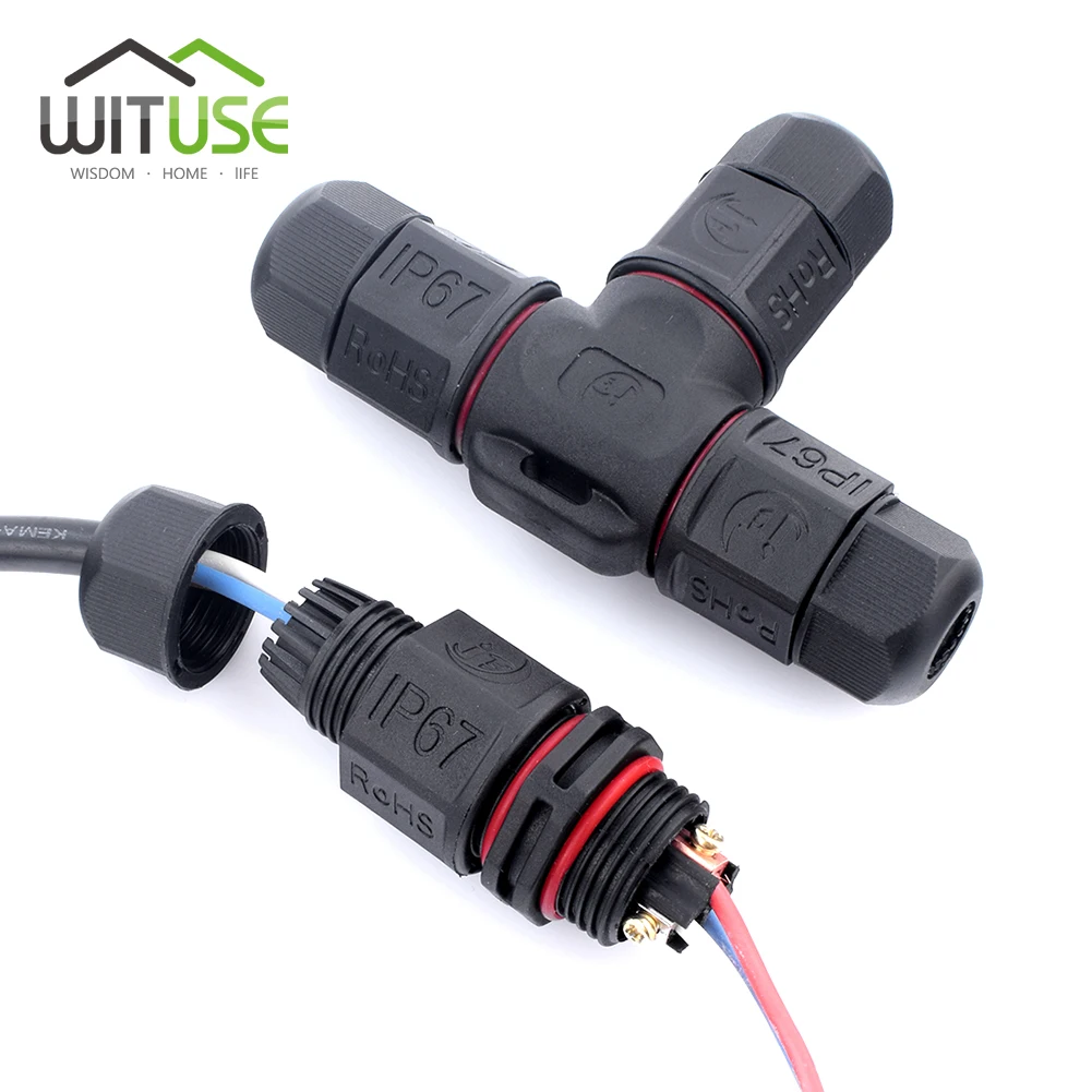 High Quantity Waterproof Cable Connector IP67 Wire Waterproof I T type