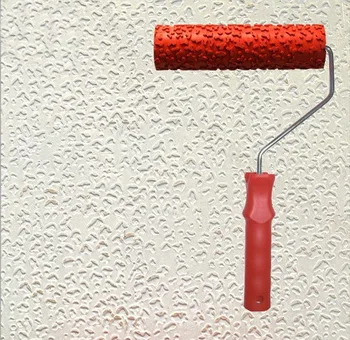 

Diatom ooze tools patterned roller for wall decoration 7 inch rubber textured roller with handle no.039