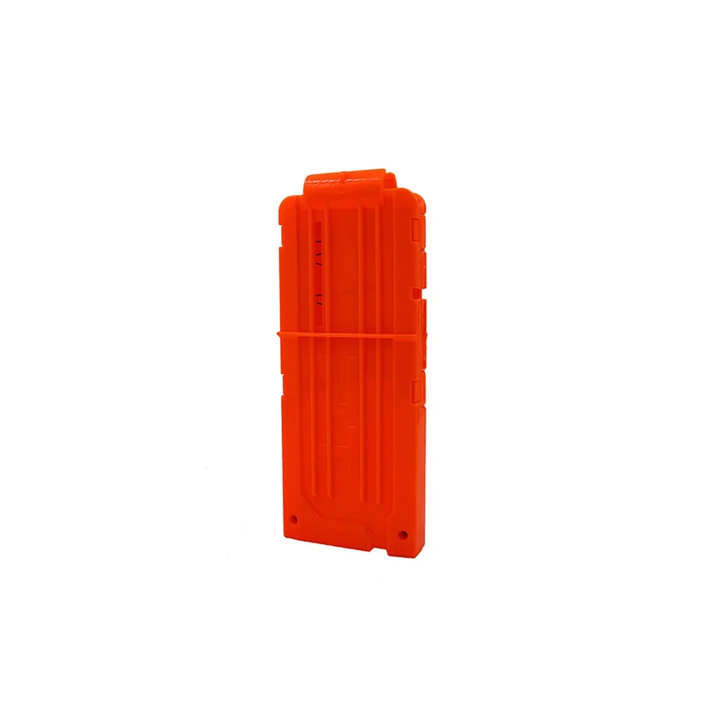 Тактический 12 дротиков прозрачный зажим EKIND для Nerf серии бластеров детский игрушечный пистолет - Цвет: 1 Orange