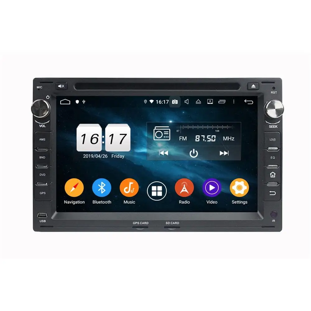 Sale 4GB RAM Octa Core 2 din 7" Android 9.0 Car Radio DVD Player for VW Volkswagen Passat B5 Golf 4 Polo Bora Jetta Sharan T5 1