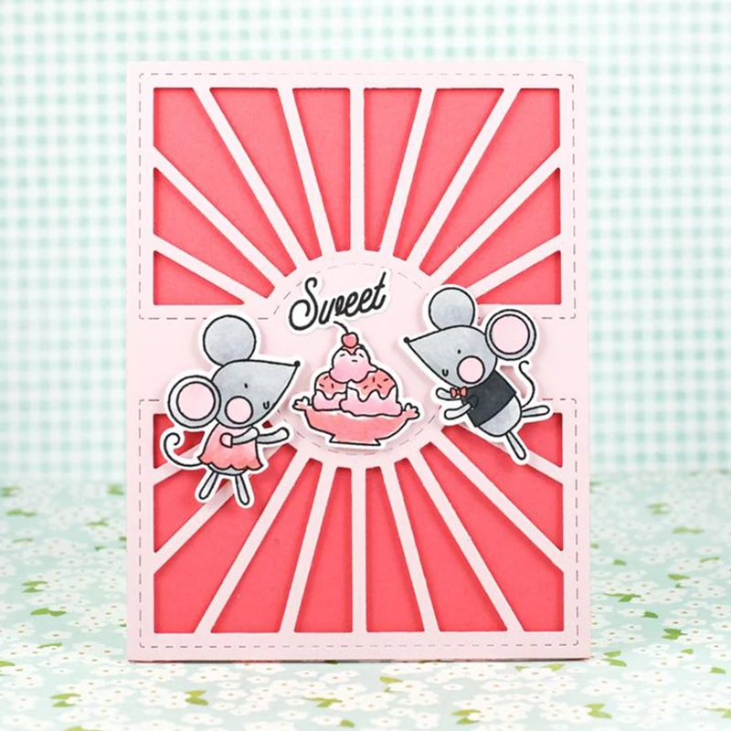 

Warm Sunshine Frame Metal Cutting Die Stencil for DIY Scrapbooking Photo Album Embossing Paper Cards Decoration Craft Template