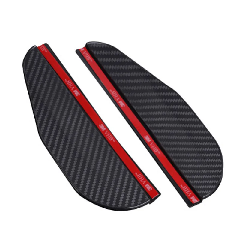 

Carbon fiber texture automotive rearview mirror eyebrow cover reversing mirror sunshine and rain shield rain shield