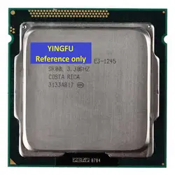 Процессор E3-1245 SR00L LGA1155 Процессор процессор 3,3 GHz 4-ядер 8 M 95 Вт e3-1245 испытаны 100% рабочий