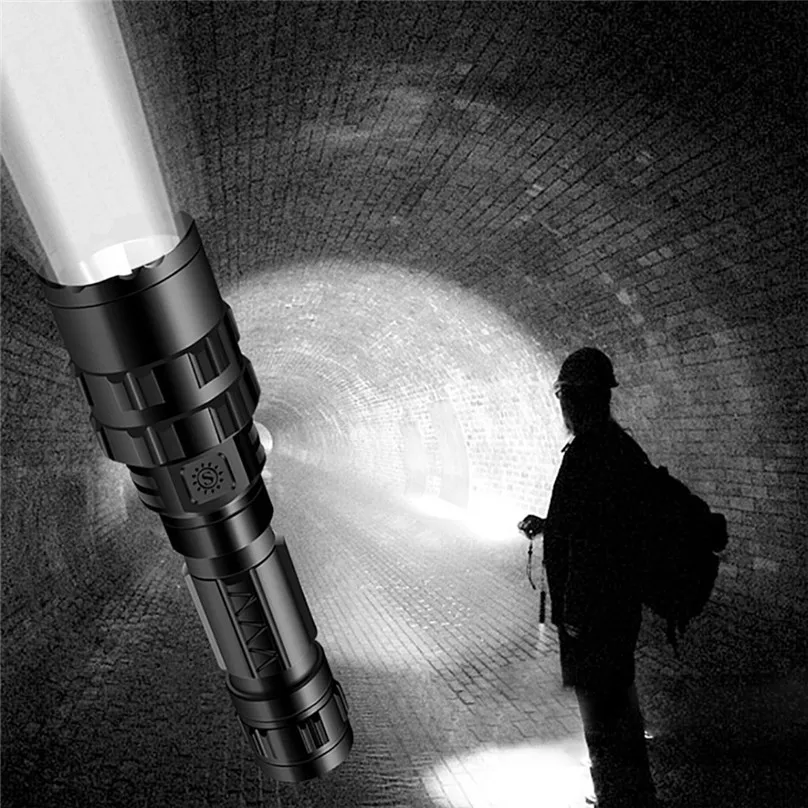 2019 NEW 50000LM Flashlights T6 Tactical Military LED Bicycle Light Flashlight 18650 Torch Direct charge 5-Mode bike Light #4M19 (11)