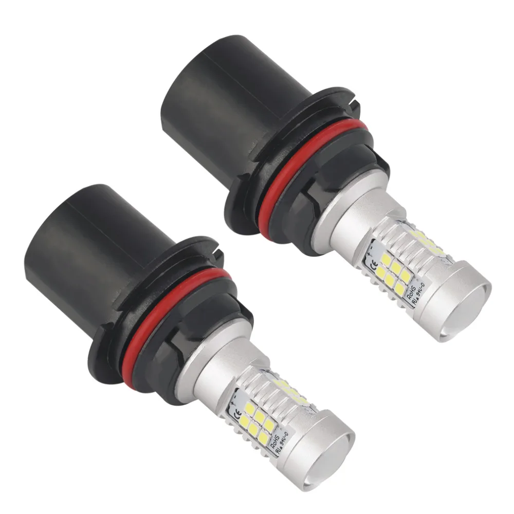 1 шт HID белые высокие Мощность 9007 HB5 2835 SMD 21 Вт светодиодный авто DRL Противотуманные фары лампы DC12V