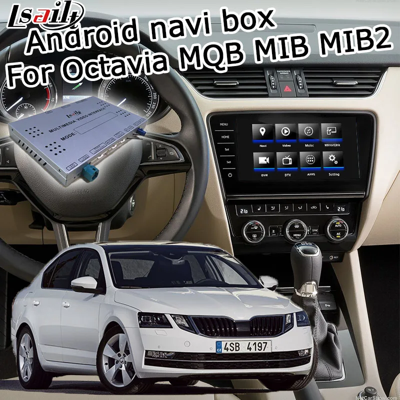 Android/carplay интерфейсная коробка для Skoda Octavia Superb 6,5 8 9," Откройте для себя pro MIB MQB gps навигация видео интерфейс Lsailt