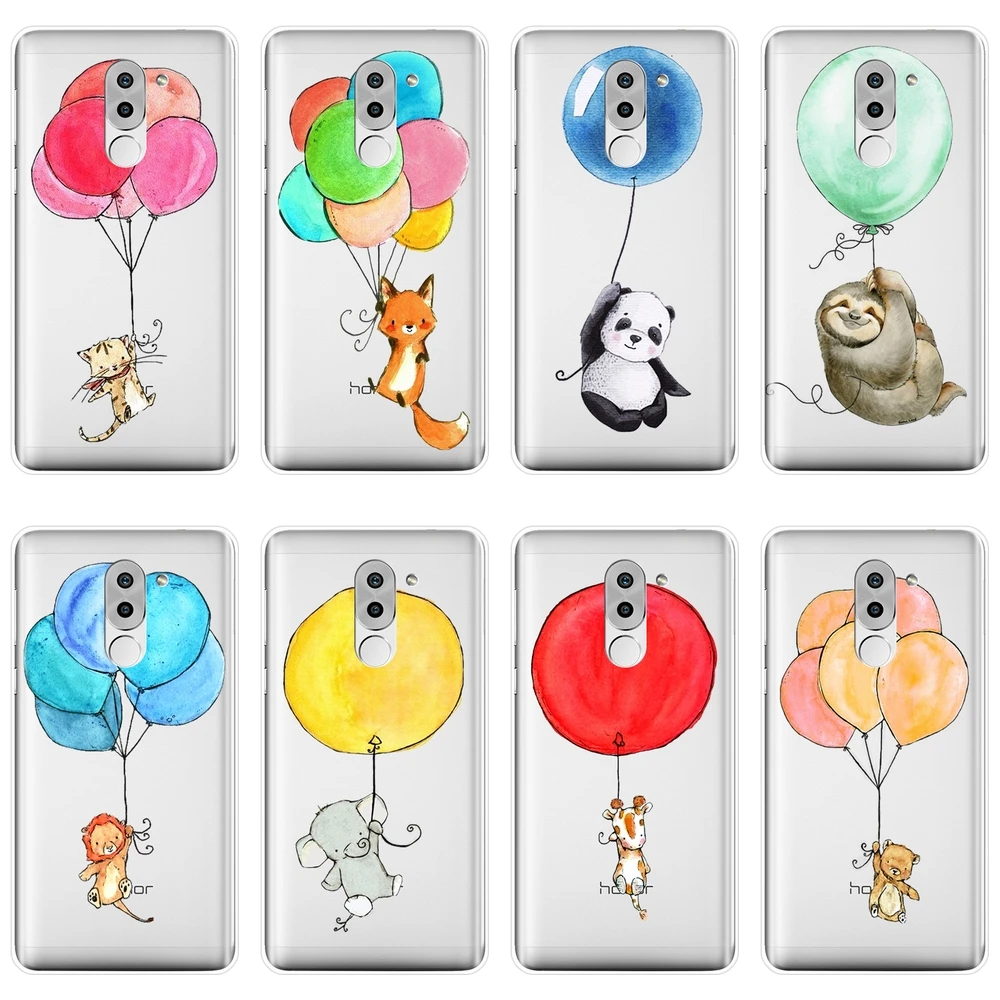 

Phone Case Silicone For Huawei Honor 6A 4C 5C 6C Pro Cat Bear Fox Panda Lion Cow Soft Back Cover For Huawei Honor 4X 5A 5X 6 6X
