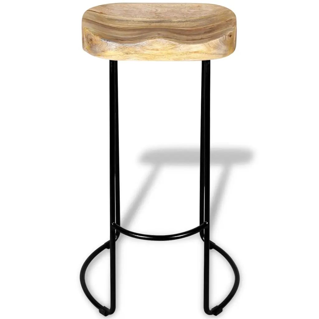 2pcs Industrial Style Gavin Bar Stools Solid Wood Top Dining Chair Industrial Style Bar Furniture Us Fr De Es Stock Bar Chairs Aliexpress