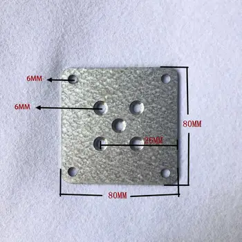 

(PACK of 100pcs) Sofa Table Screw Hinge Mechanism Metal Connectors For Furniture legs /feet Assembly Hardware W=80MM
