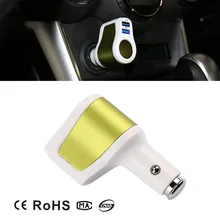 TAIHONGYU 3.1A Universal 3 em 1 Carregador de Carro Dual USB Adapter w/Soquete do Isqueiro