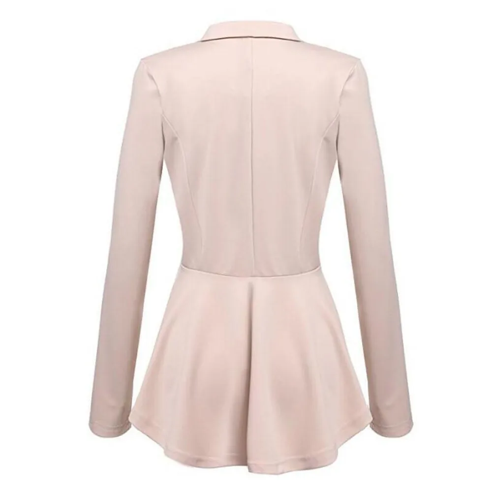 Gothic Casual Office Lady White Women Overcoats Blazer Autumn Slim Black Formal Girls Yellow Popular Female Coats Purple Blazers