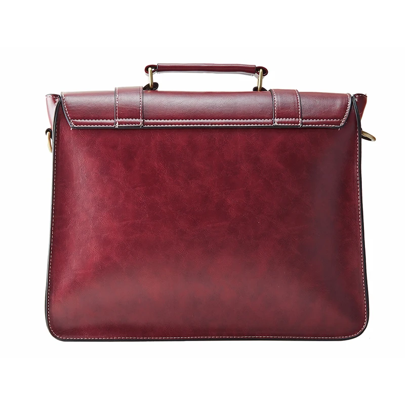 ECOSUSI Nouveau Femmes PU Sac À Main En Cuir de Haute Qualité Rétro Femmes Messenger Sacs Célèbre Designer En Cuir Porte-Documents Épaule Sac - 3