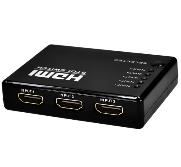 für PS3 Xbox 360 usw. VBESTLIFE 5 Port HDMI Switch Switcher Selector Splitter mit IR Fernbedienung,geeignet für HD DVD Sky-STB 
