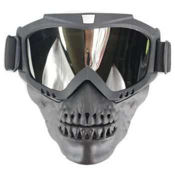 

2019 New Arrival American Shock Resistance Tactical Goggles Mask Skull Protective Full Face Mask for Outdoor Airsoft CS Event