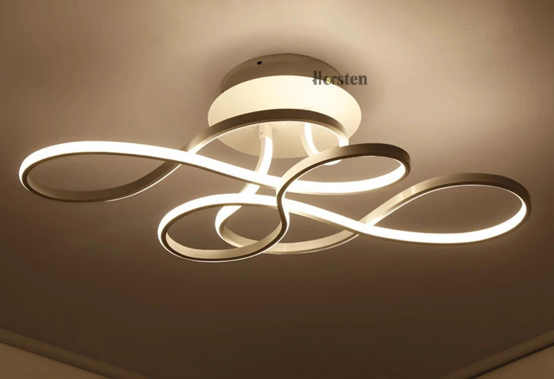 Horsten Minimalism Modern LED Ceiling Lights Creative Acrylic Aluminum Ceiling Lamp For Living Room Bedroom Dinning Room Fixtures (7)