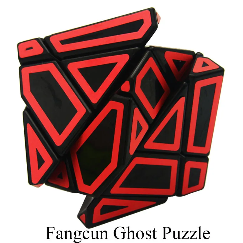 

FangCun 6cm 3x3 Ghost Puzzle Black Base Cube Magico Cubo Puzzle Hollow Sticker Speed Cube Educational Toys Gh-ost-Cube