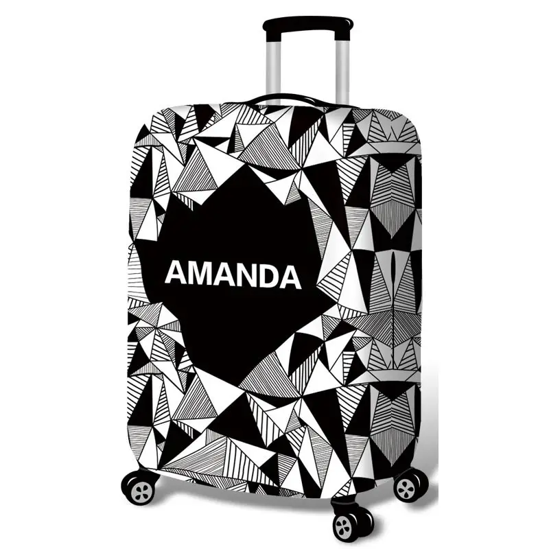 Thickened Luggages Protective Cover Trolley Cases Waterproof Elastic Suitcases Bag Dust Rain Covers  Amanda Checkered Print