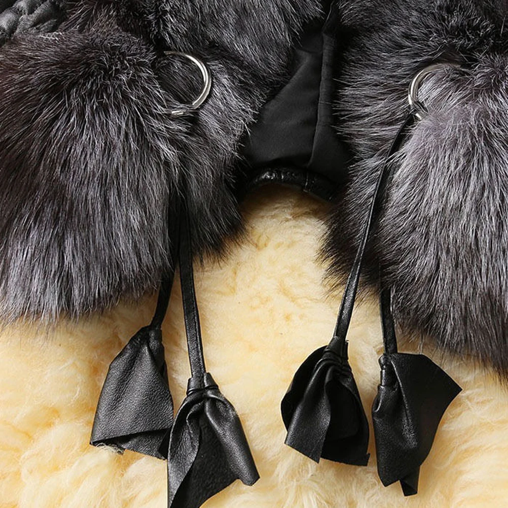 Жилет женский зимний из натуральной кожи без рукавов|fur coat|fur vestleather fur coat |