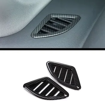 

Carbon fiber Style For BMW X1 F48 2016-2019 ABS Plastic Chrome Dashboard AC Outlet Vent Cover Trim For BMW X2 f47 2018 2019