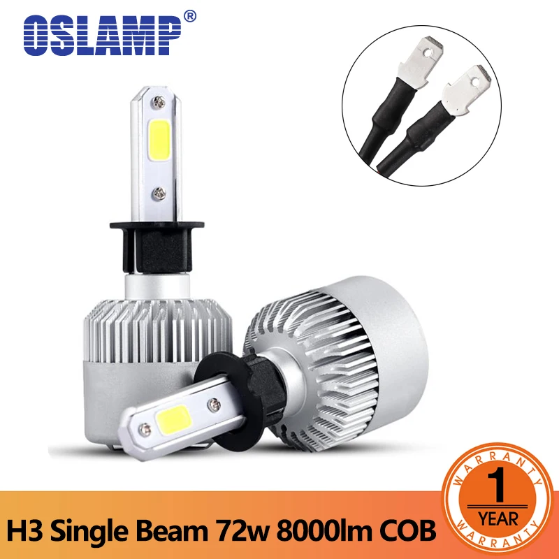 Светодиодный налобный фонарь Oslamp H3 COB с одним лучом 7000LM 6500K 12 В