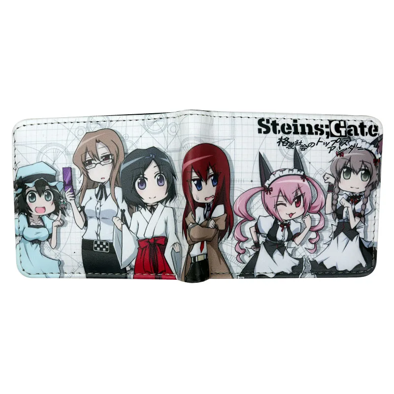 Аниме steins Gate макисэ курису женский кошелек на молнии, карман для монет/Чехол банк держатель для карт, кошелек