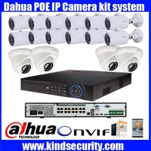 DAHUA NVR4416-16P 16ch 5MP smart POE IP camera system kit with DaHua IPC-HDW4421S hfw4421s POE 4.0MP IP Camera ONVIF camera