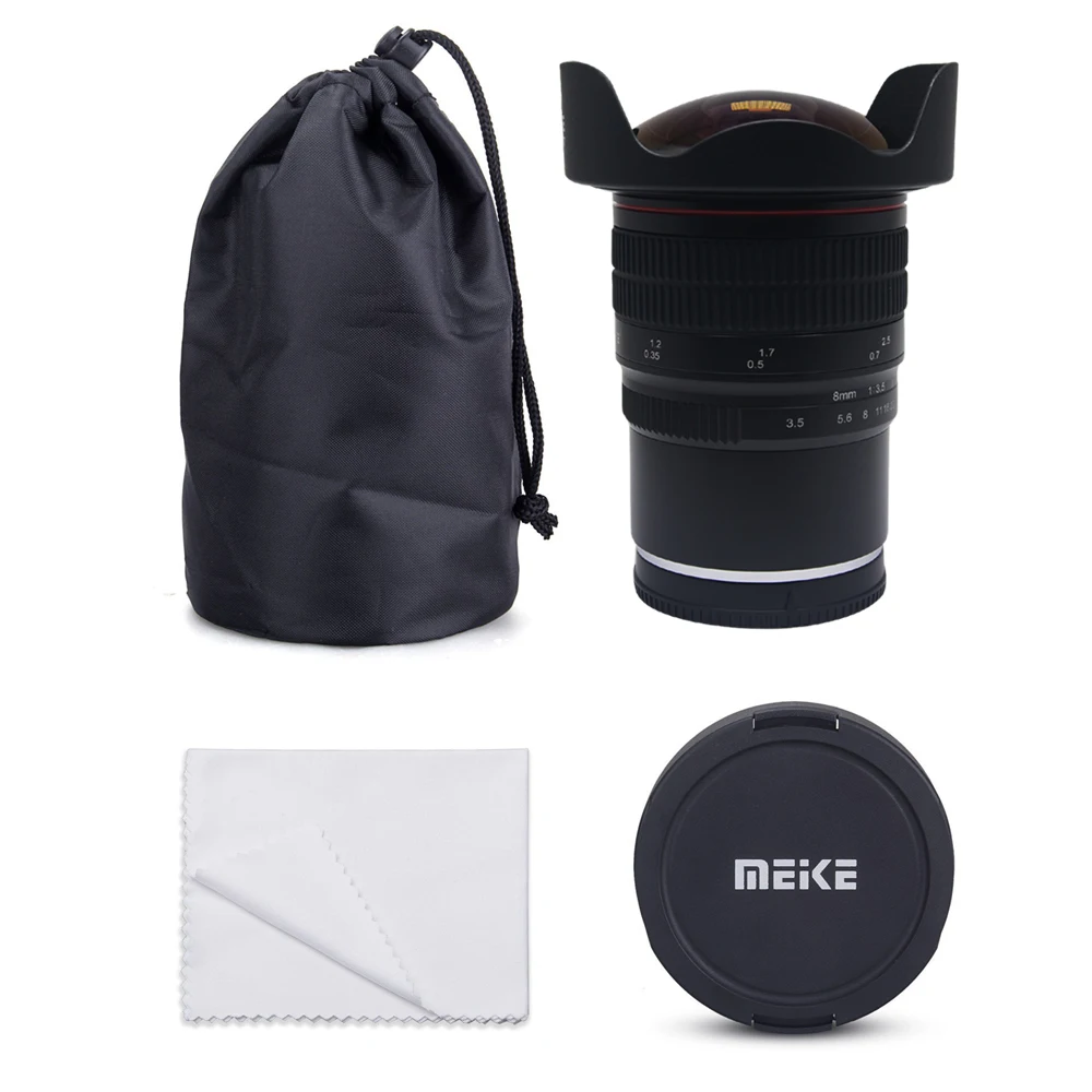 Meike 8 мм f/3 5 широкоугольный объектив рыбий глаз для Sony Alpha E Mount A6000 A6300 A6500 A6400 A7 A7II A7III