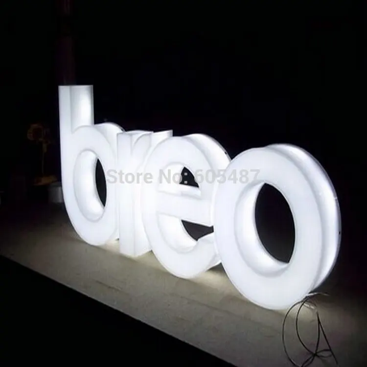 3D Acrylic LED Letters Whole lit Advertising Business Signs customin LED Modules from Lights