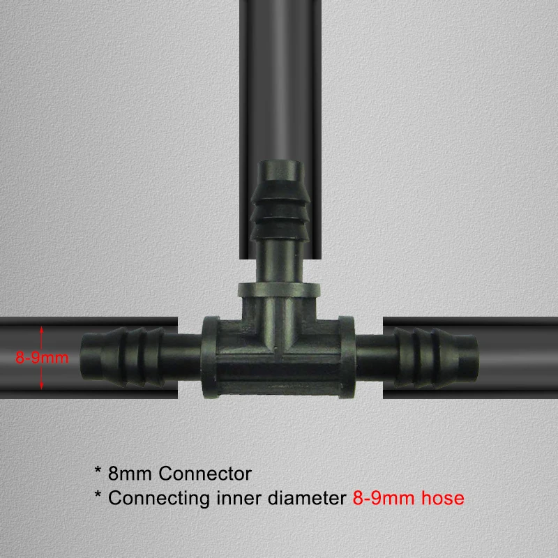 20 шт. Сад капельного полива и орошения 4/7 мм, 8/11 мм тройник соединитель полив Наборы водяной шланг сопла разъем подключения 1/4 ''3/8'' трубы Системы