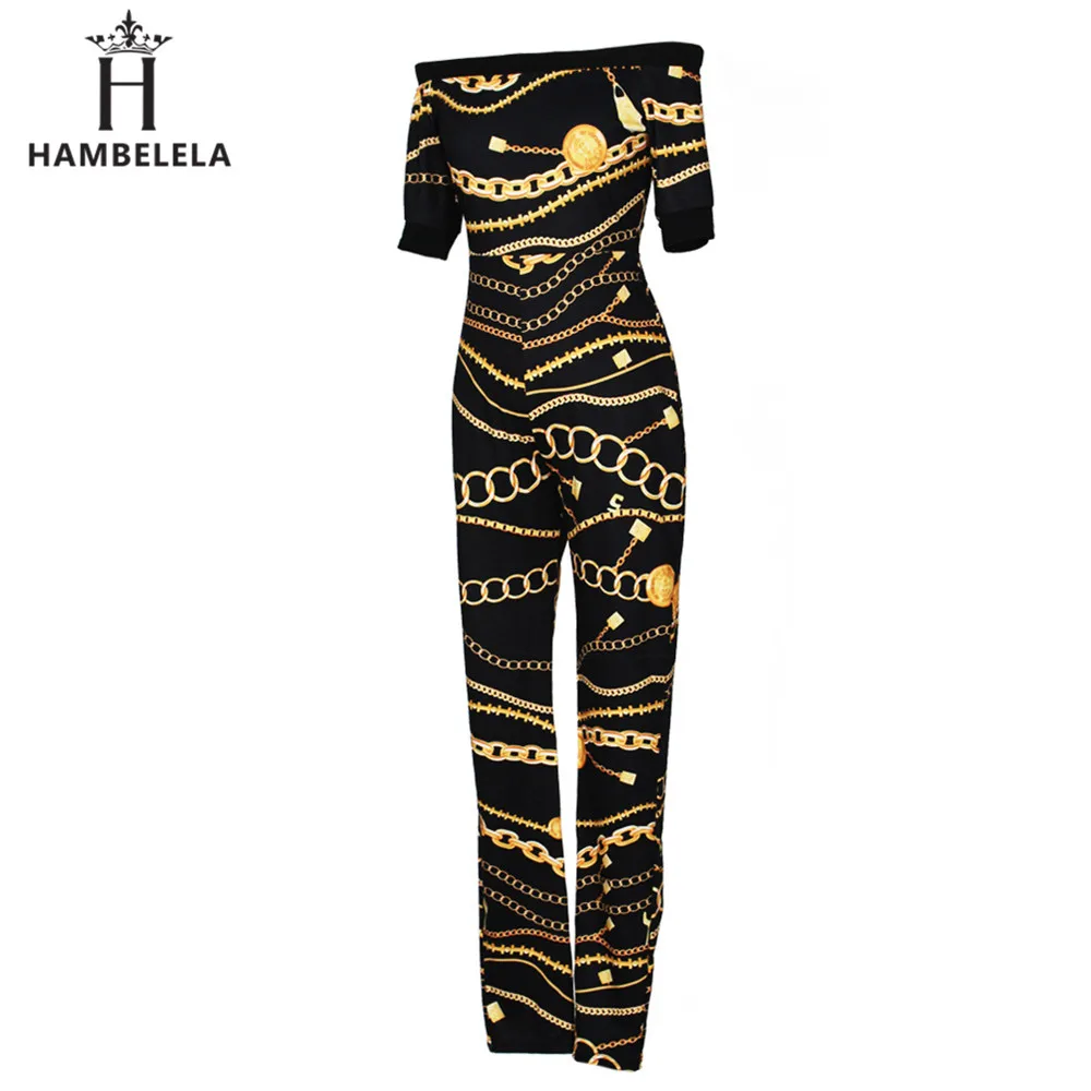 HAMBELELA 2017 New Women Sexy Bodycon Jumpsuit Off The Shoulder Slash Neck Stretchy Printed Brand Party Long Rompers Overalls (8)