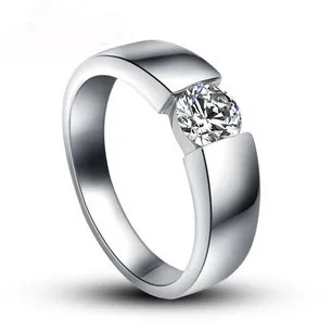 2017 new arrival hot sell 925 sterling silver shiny cz zircon man male wedding rings men - Cheap Wedding Rings For Men 2017 new arrival hot sell 925 sterling silver shiny cz zircon man male wedding rings men - Cheap Wedding Rings For Men