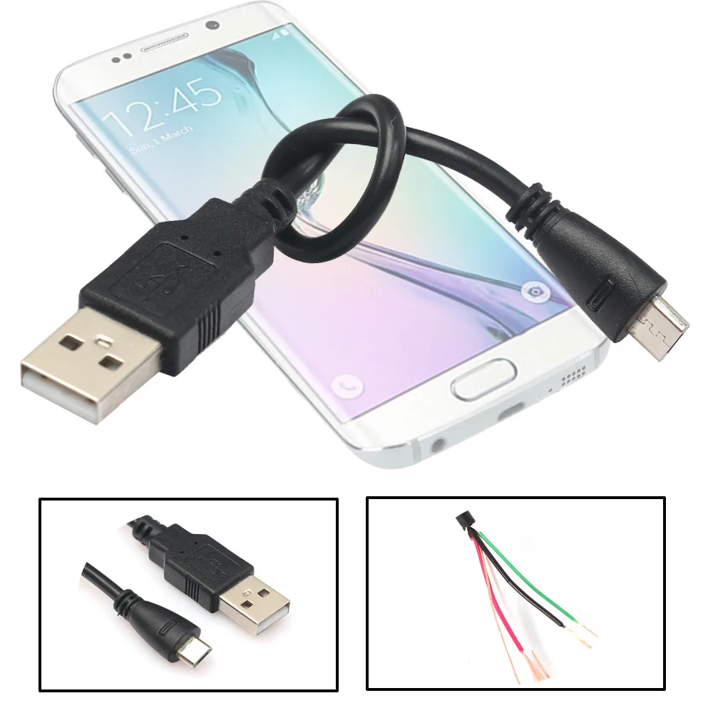 HIPERDEAL 1 шт. стандартный интерфейс 0 2 м зарядный кабель Micro USB шнур для смартфонов