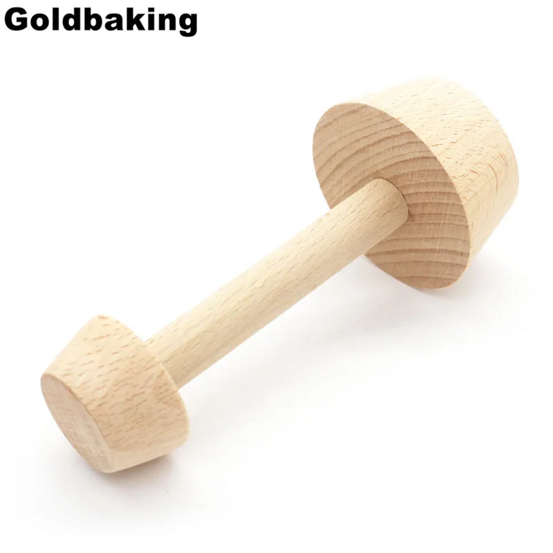 

Goldbaking Wood Tart Tamper Double Side Wooden Pastry Pusher