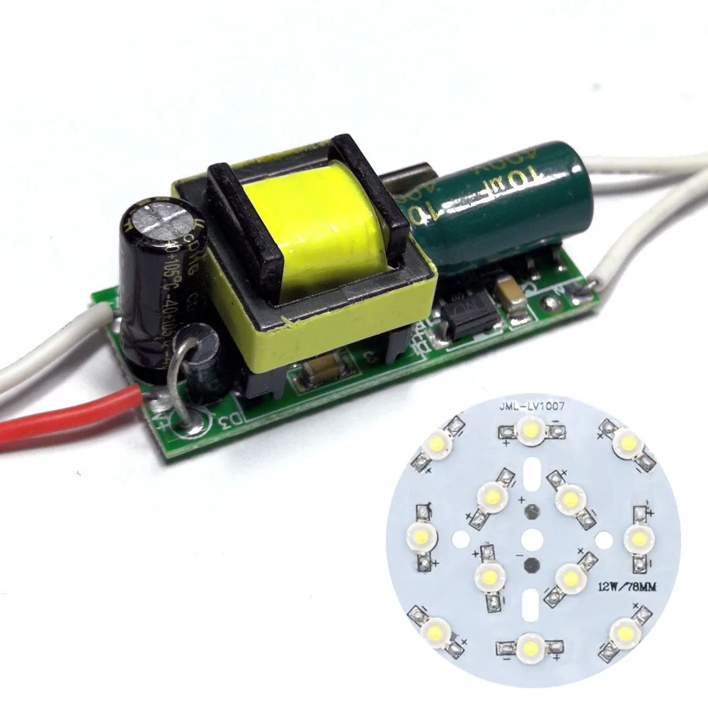 

10W LED Diodes COB SMD Light Bulb On Board With LED Driver AC90-265V For LED Light Lamp SpotLight Downlight Lamps For Repair DIY