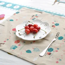 2015 Nouveau Posavasos Napperons Pour Table Coréenne Style Coton Linge Rectangle À Manger Tables Basses Napperon Ensembles Home Dectorive