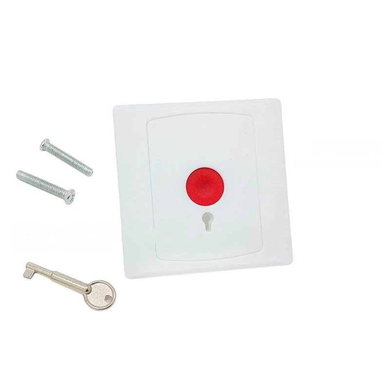 Auto Reset NC/NO Options Panic Button Plastic Switch For Alarm System Fire Retardant Shell Emergency Swtich