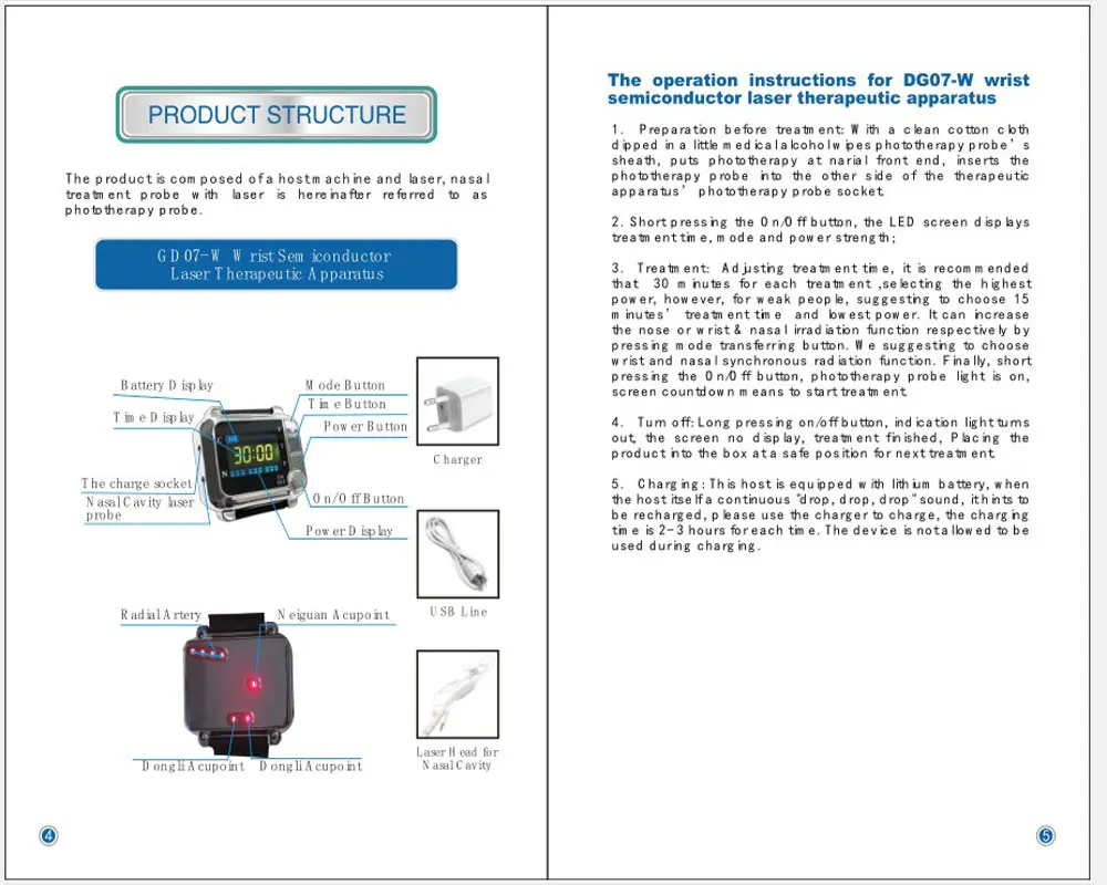 light wrist Diode low level laser therapy