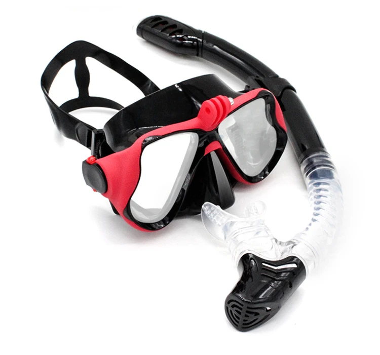 Наборы и маски для дайвинга водонепроницаемые и противотуманные респираемые очки для подводного плавания трубка регулируемый ремешок для женщин мужчин и взрослых маска для плавания