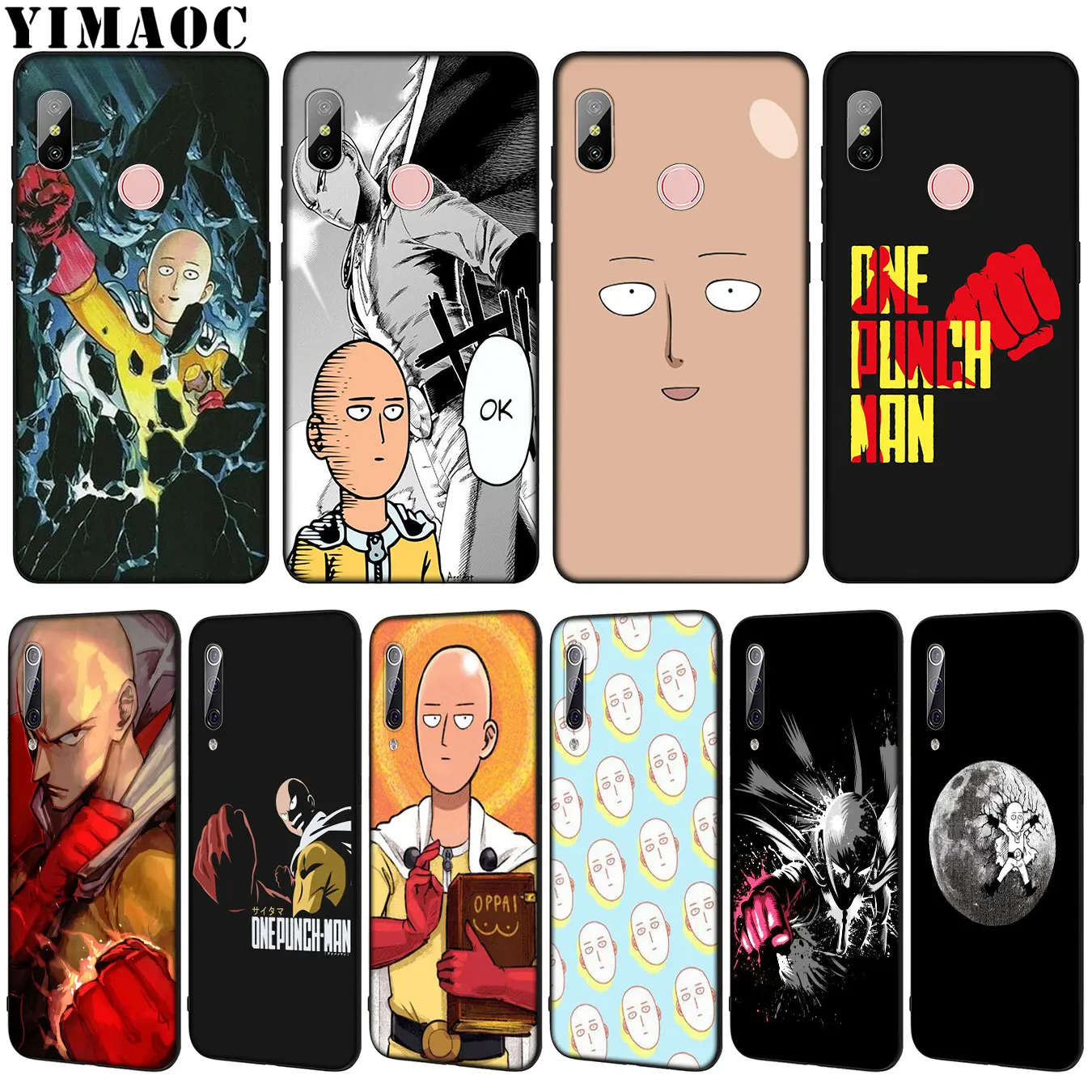 

YIMAOC ONE PUNCH MAN Cartoon Soft Silicone Phone Case for Xiaomi Mi 9 9T CC9 CC9E A3 PRO 8 SE A2 Lite A1 6 6X 5X f1 MAX 3